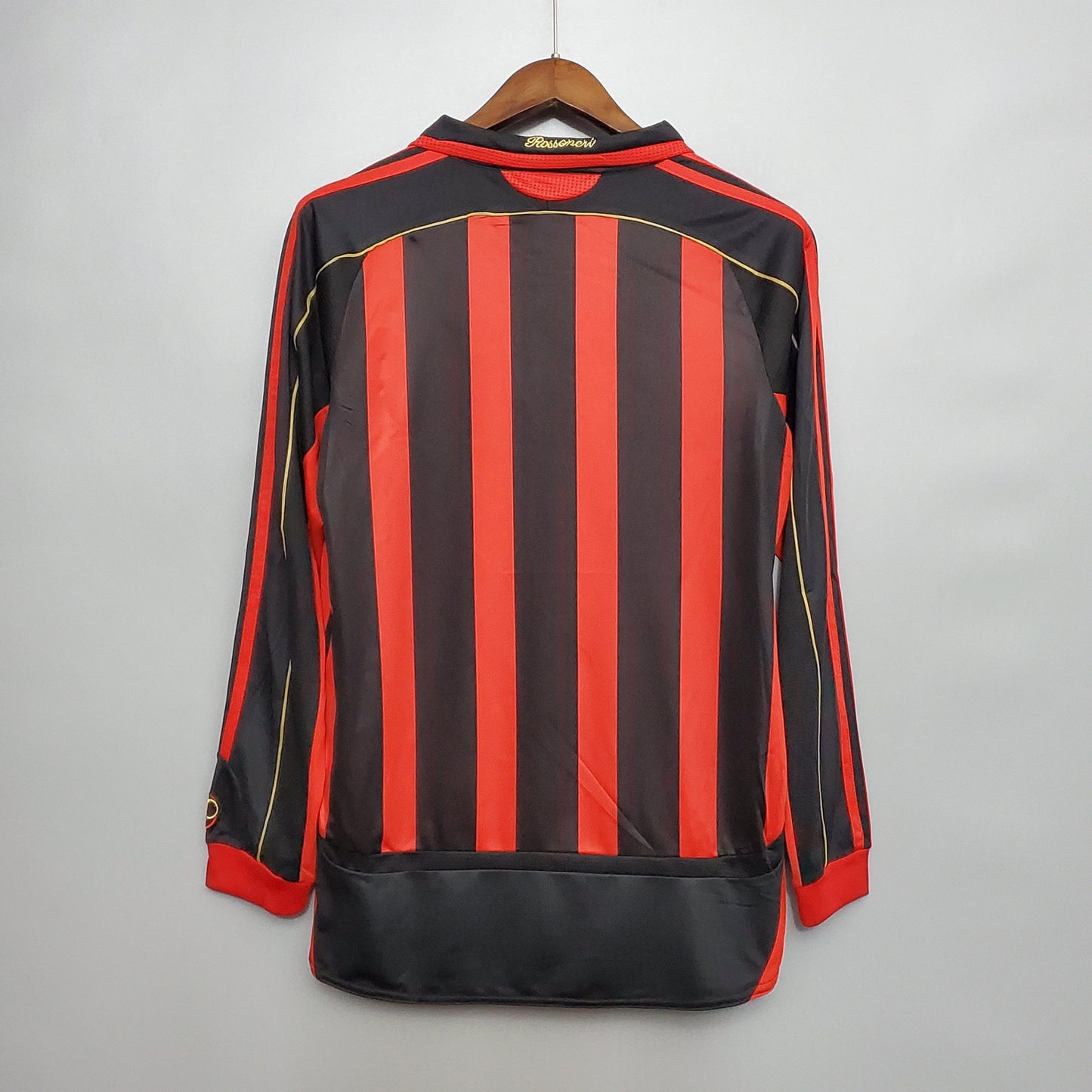 Camisa Milan Titular 06/07 - Versão Retrô Manga Longa