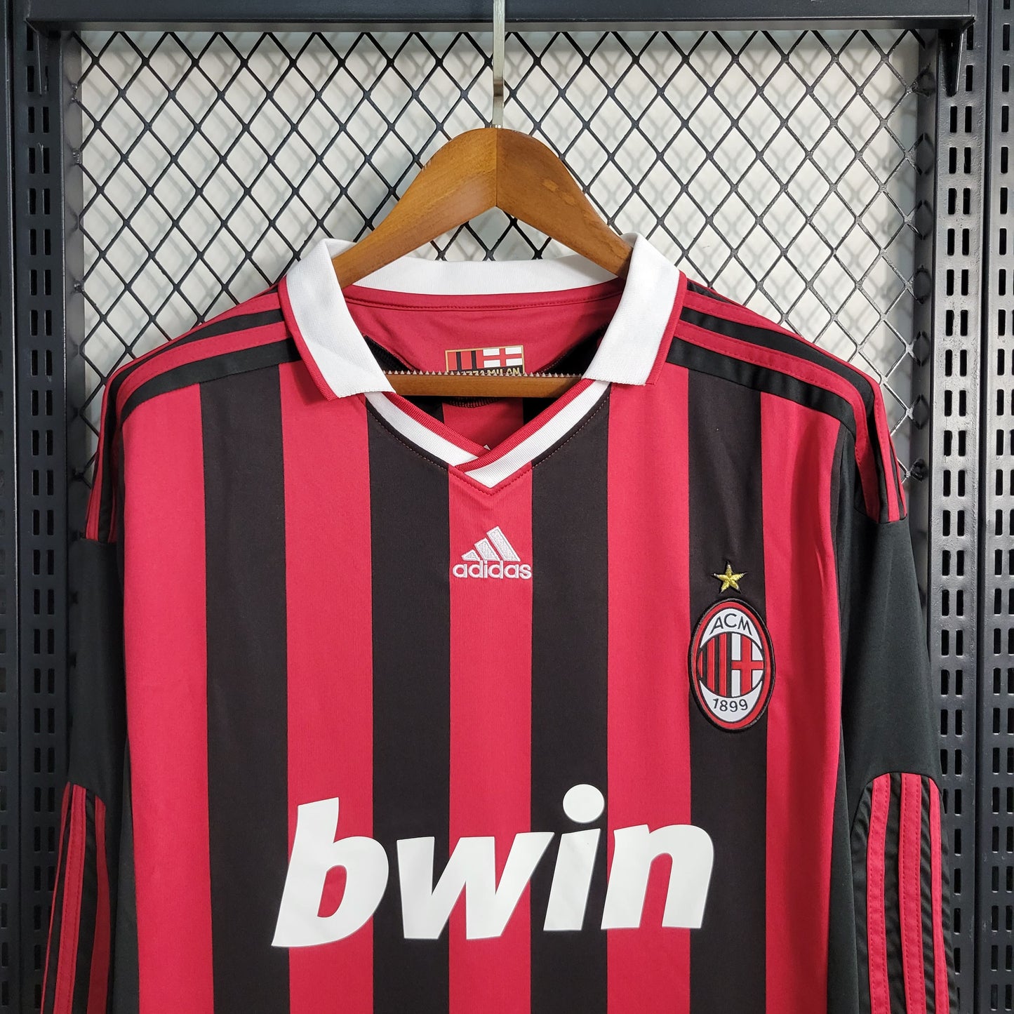 Camisa Milan Home 2009/10 - Versão Retrô Manga Longa