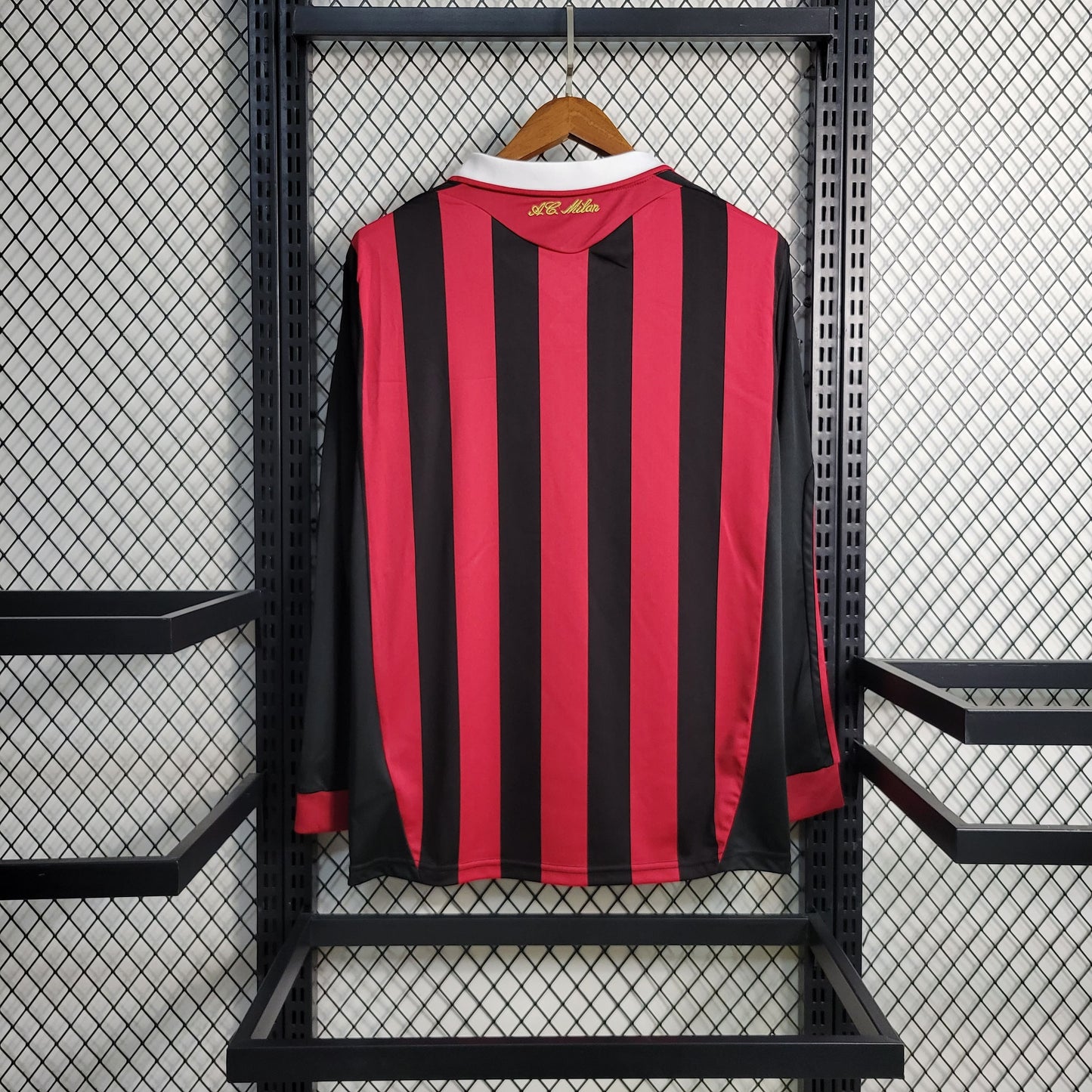 Camisa Milan Home 2009/10 - Versão Retrô Manga Longa