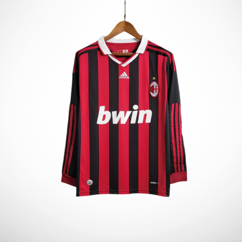 Camisa Milan Home 2009/10 - Versão Retrô Manga Longa