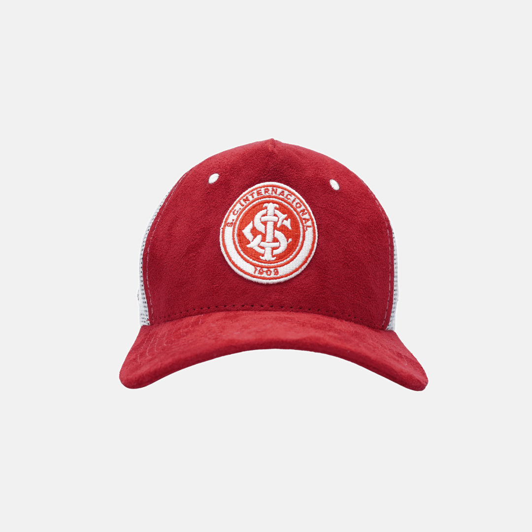 Boné Trucker Internacional Tela - Vermelho