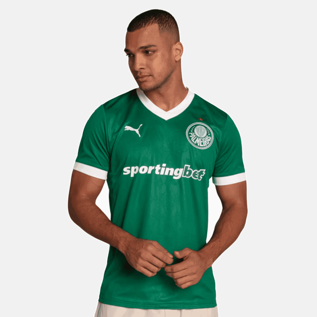 Camisa Puma Palmeiras 2025/26 I - R. VEIGA N° 23